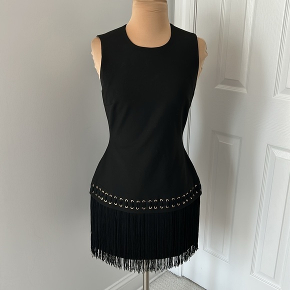 Elizabeth and James Eron Black Fringe Hem Dress - Picture 3 of 9